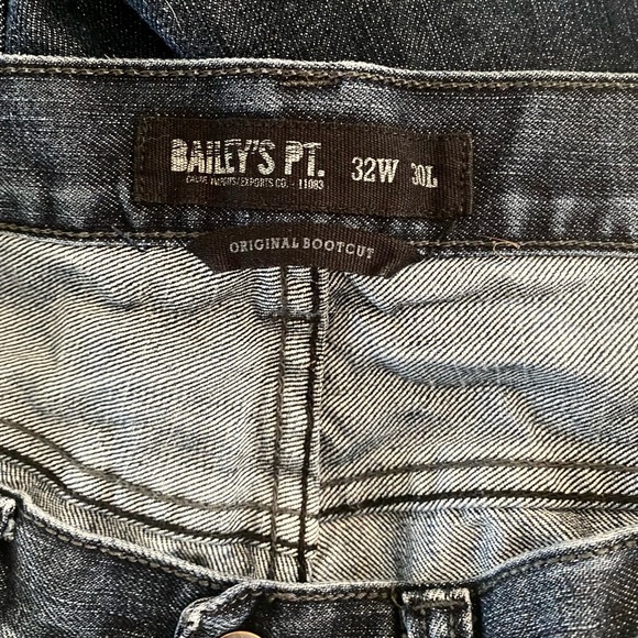 Men’s Sz 32W 30L Baileys Pt. Dark Wash Denim Original Bootcut Jeans - Picture 5 of 5